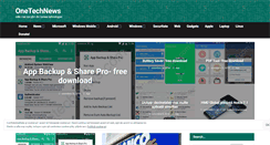 Desktop Screenshot of onetechnews.com