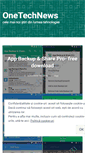 Mobile Screenshot of onetechnews.com