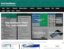 Tablet Screenshot of onetechnews.com